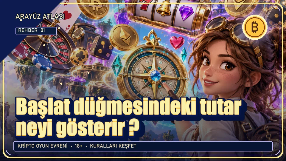 Başlat düğmesindeki tutar neyi gösterir? için kripto temalı oyun kapağı