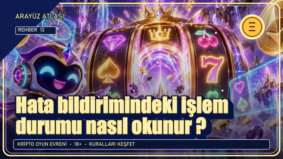 Hata bildirimindeki işlem durumu nasıl okunur? için kripto temalı oyun kapağı