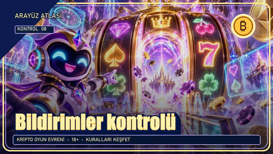 Bildirimler için kripto temalı kontrol görseli