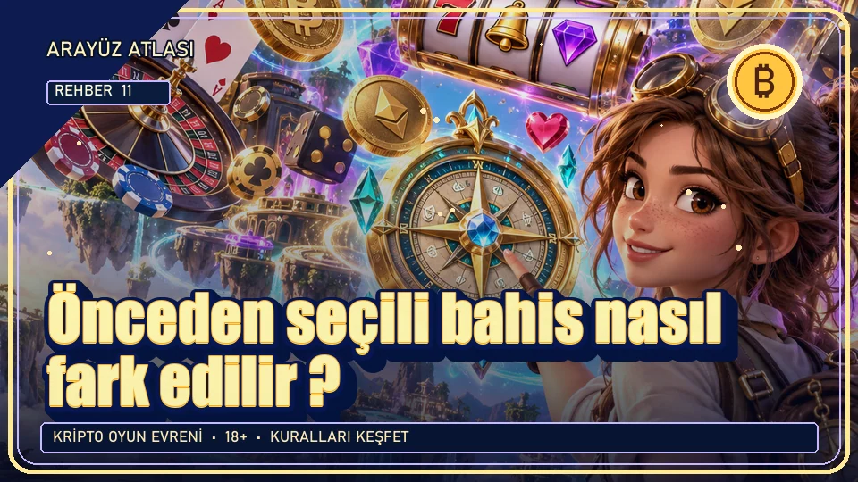 Önceden seçili bahis nasıl fark edilir? için kripto temalı oyun kapağı