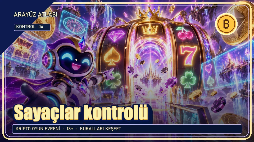 Sayaçlar için kripto temalı kontrol görseli