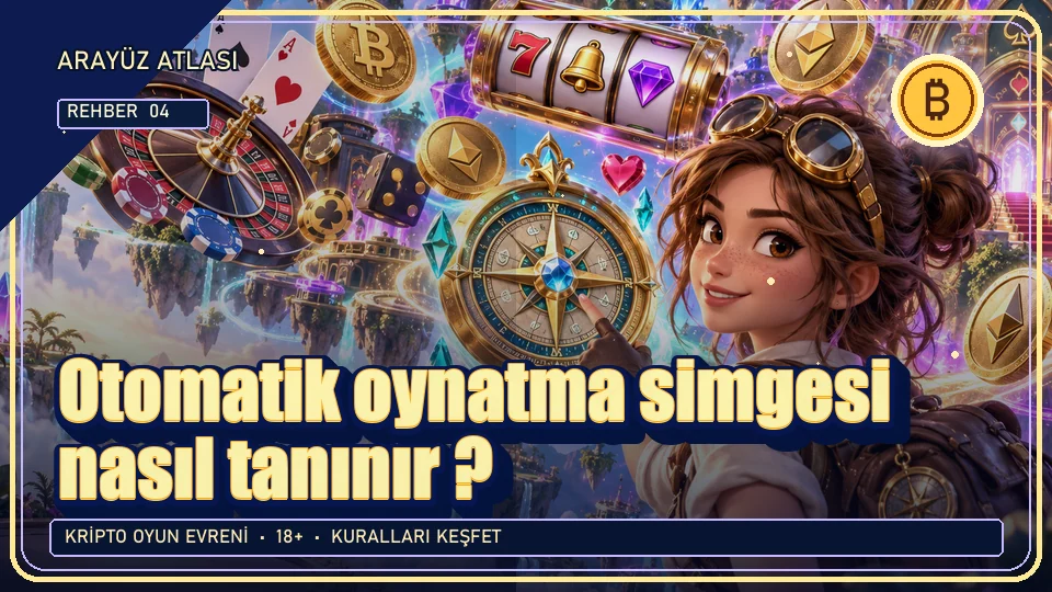 Otomatik oynatma simgesi nasıl tanınır? için kripto temalı oyun kapağı