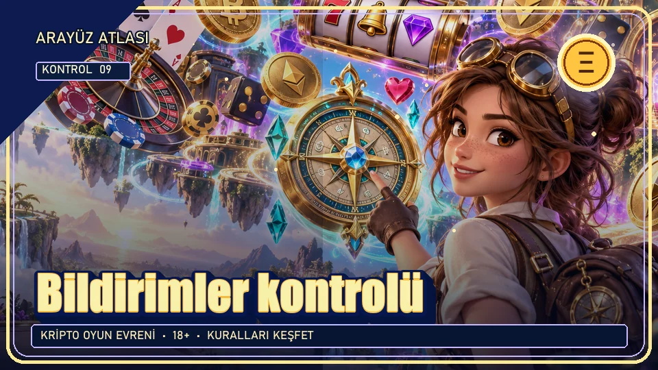 Bildirimler için kripto temalı kontrol görseli