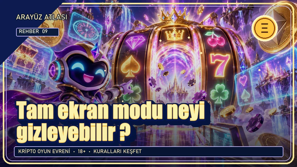 Tam ekran modu neyi gizleyebilir? için kripto temalı oyun kapağı