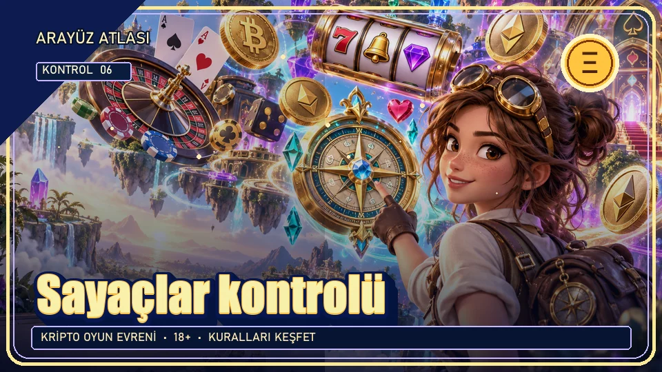 Sayaçlar için kripto temalı kontrol görseli